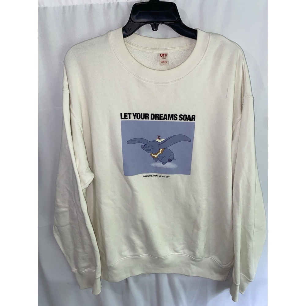 Disney Uniqlo Let Your Dreams Soar Dumbo Crewneck Sweatshirt Large